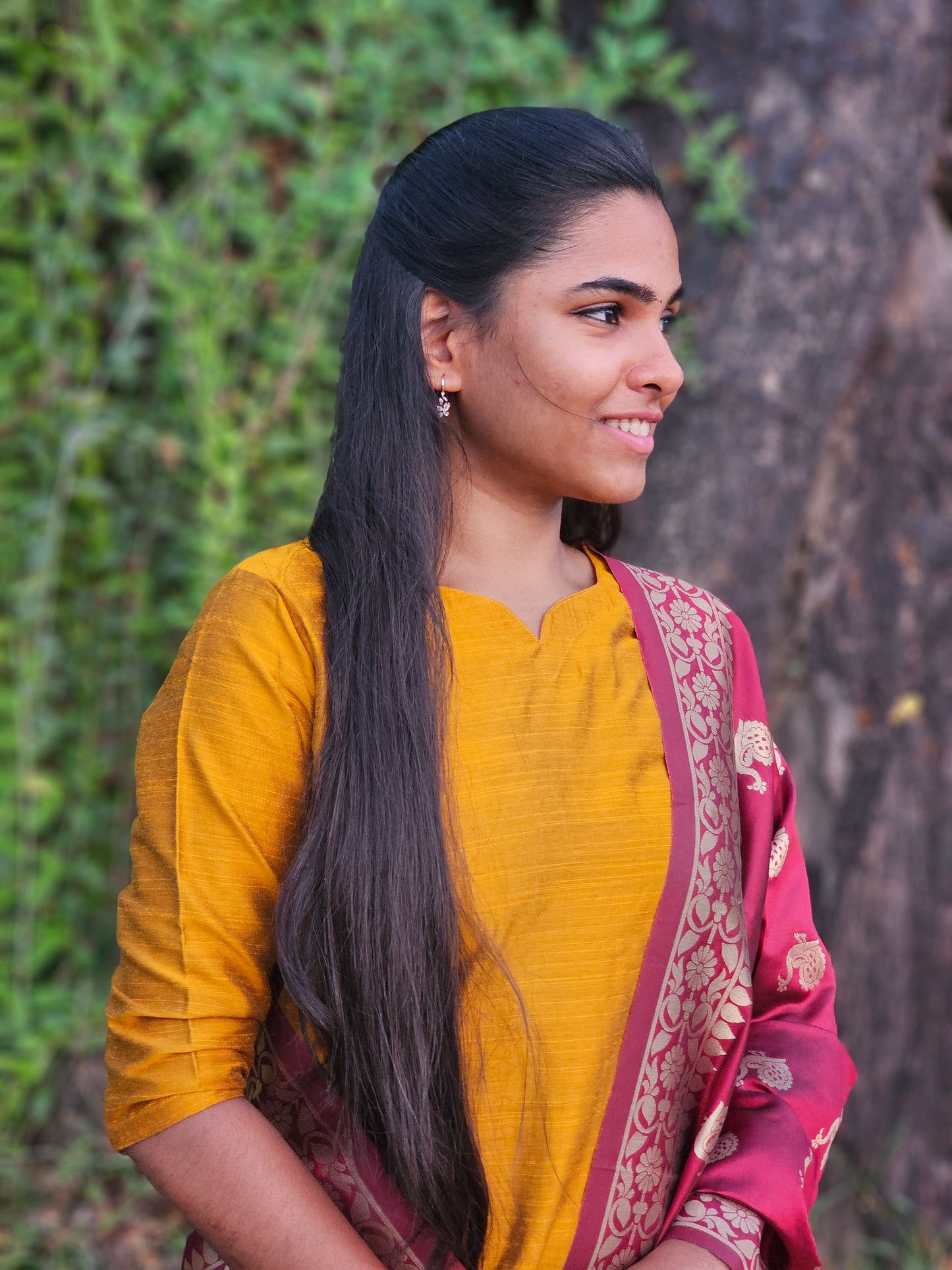 Raw Silk Festive Salwar Set