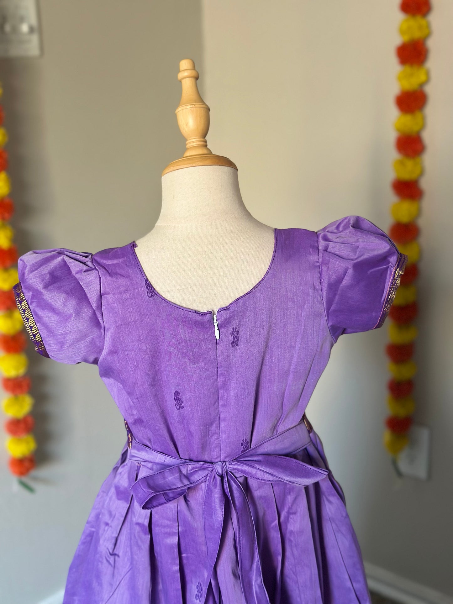 Lavender kalyani cotton frock