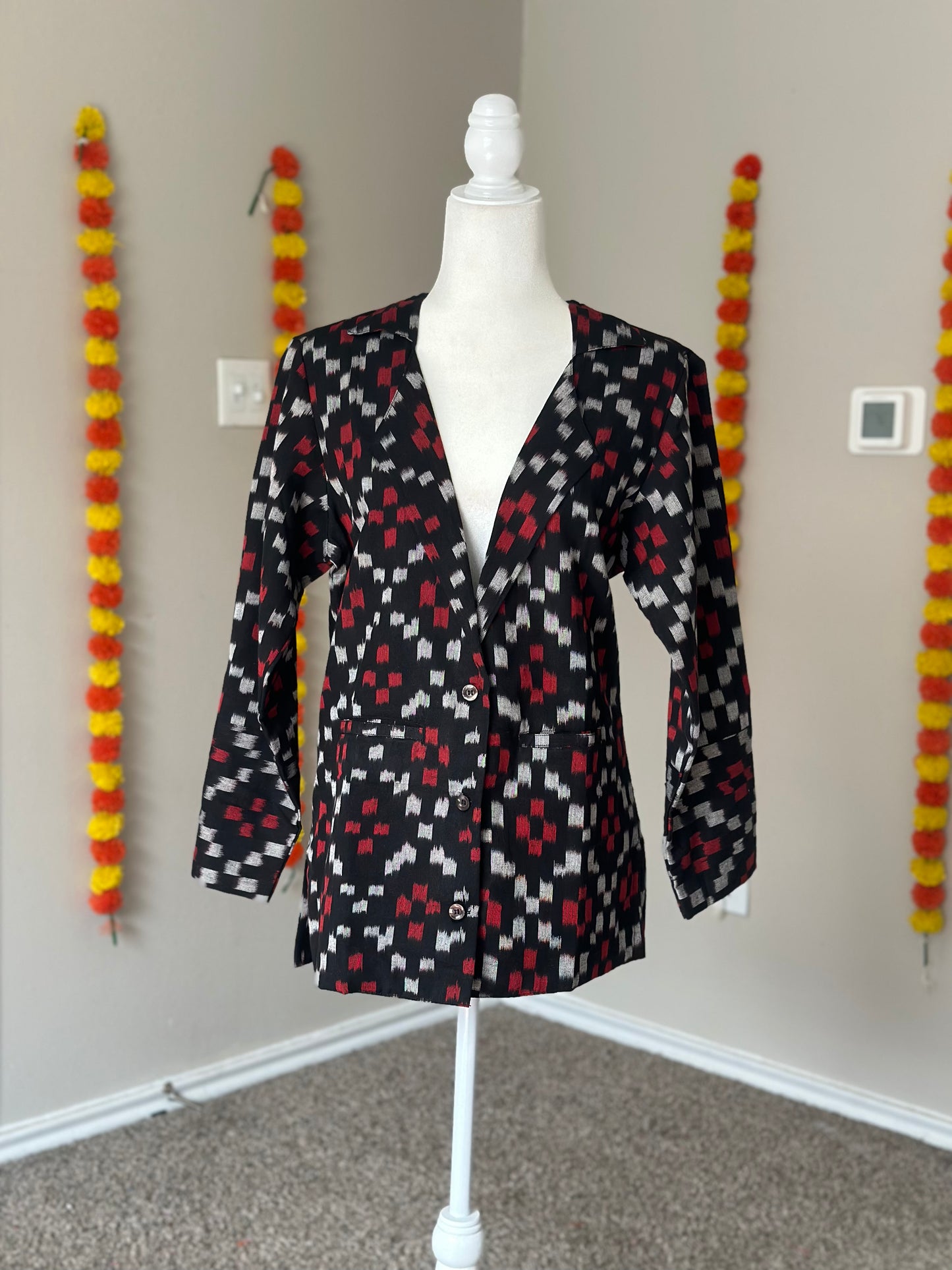 Ikat semi structured Blazer