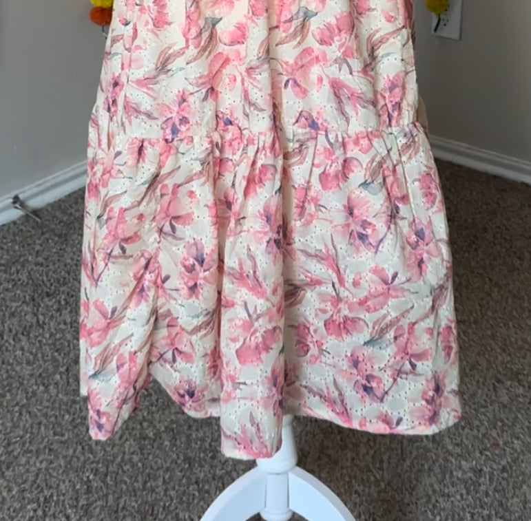 White floral Hakoba dress