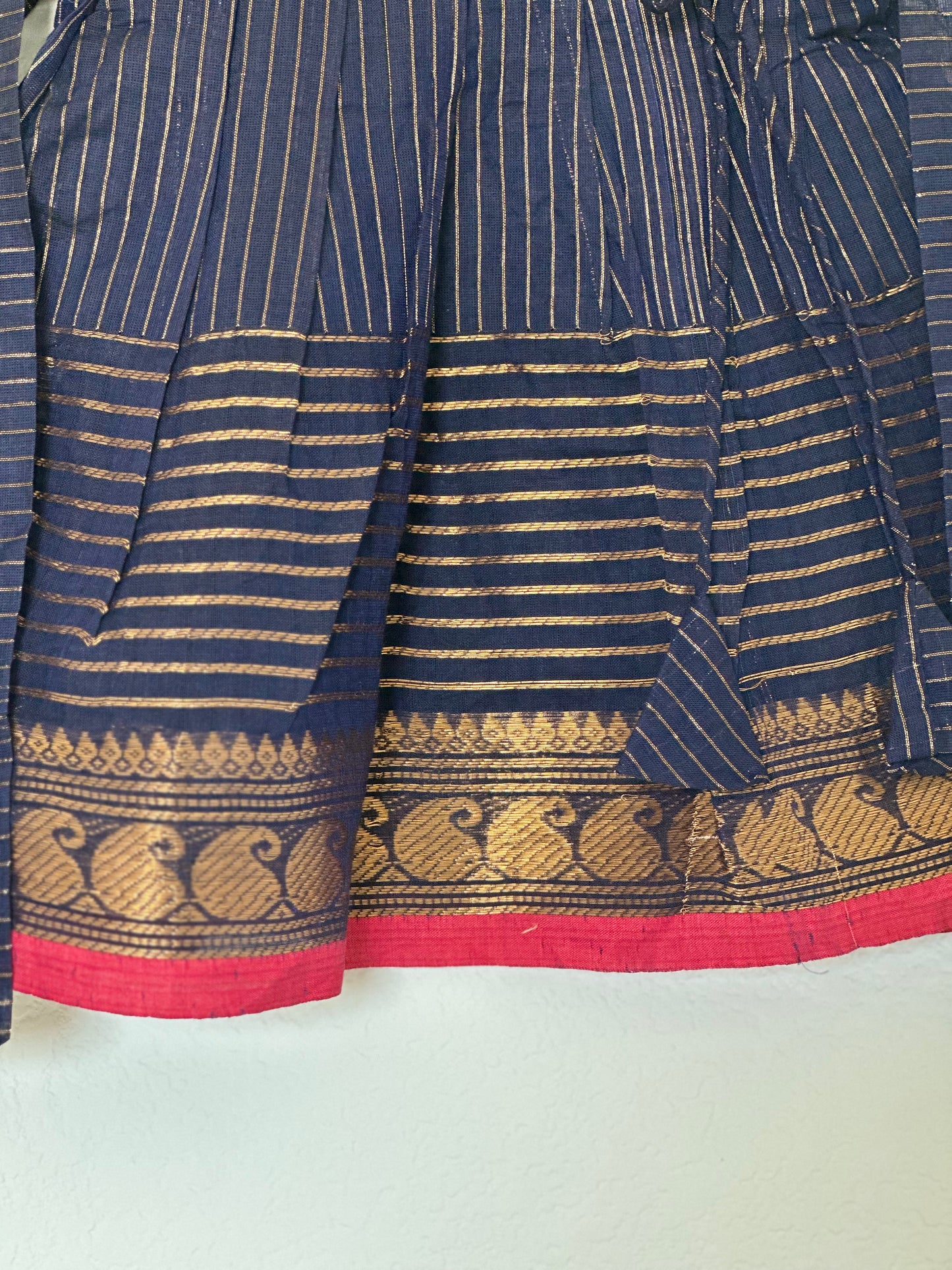Navy blue Kanchi cotton frock
