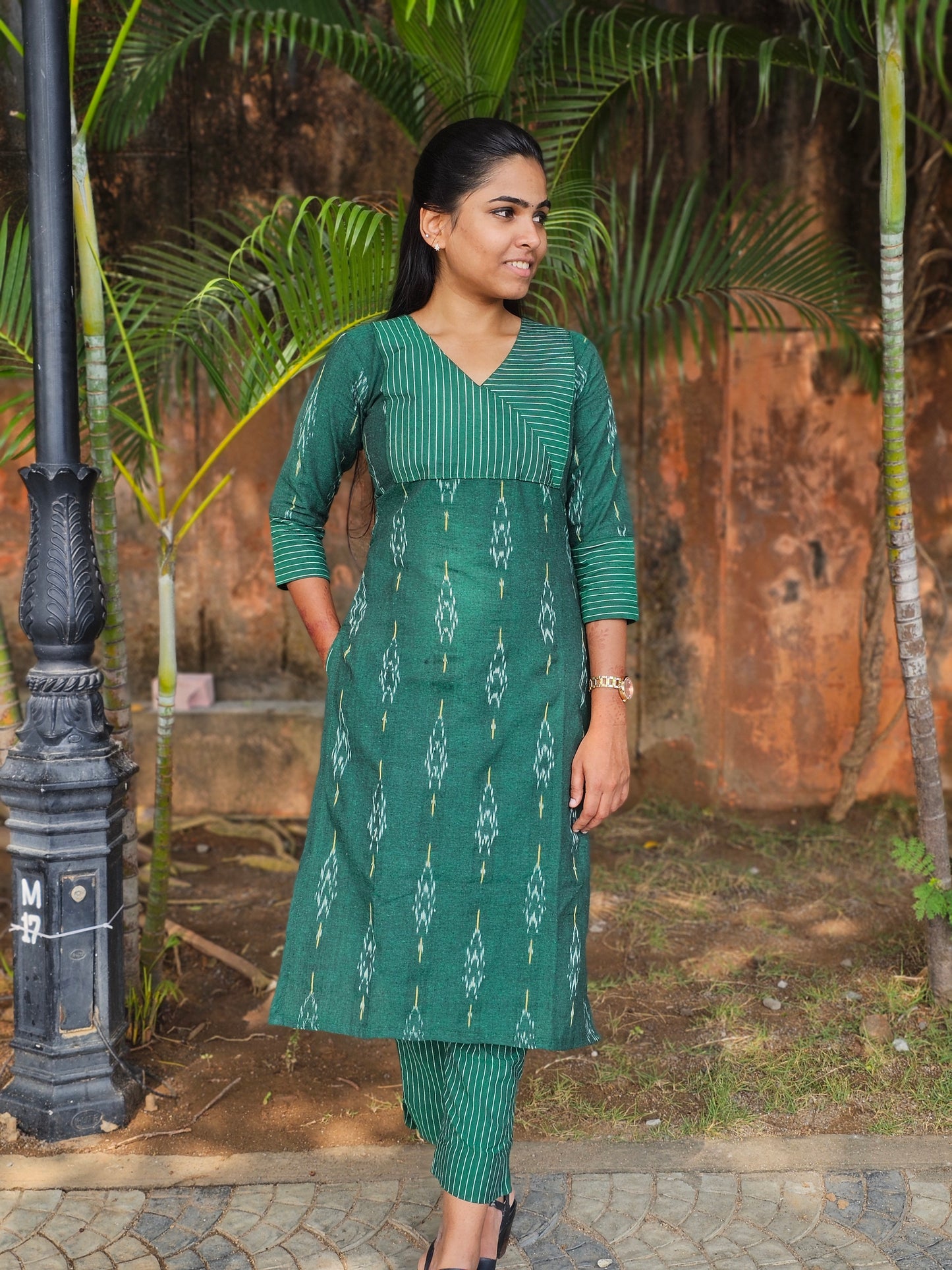 Green Ikat Coord