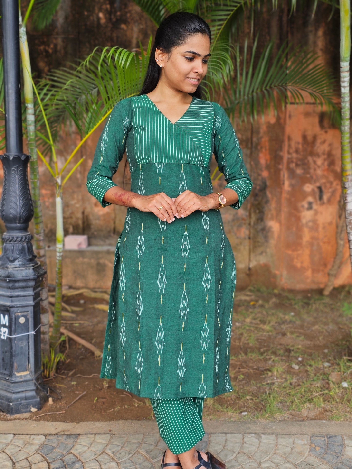 Green Ikat Coord