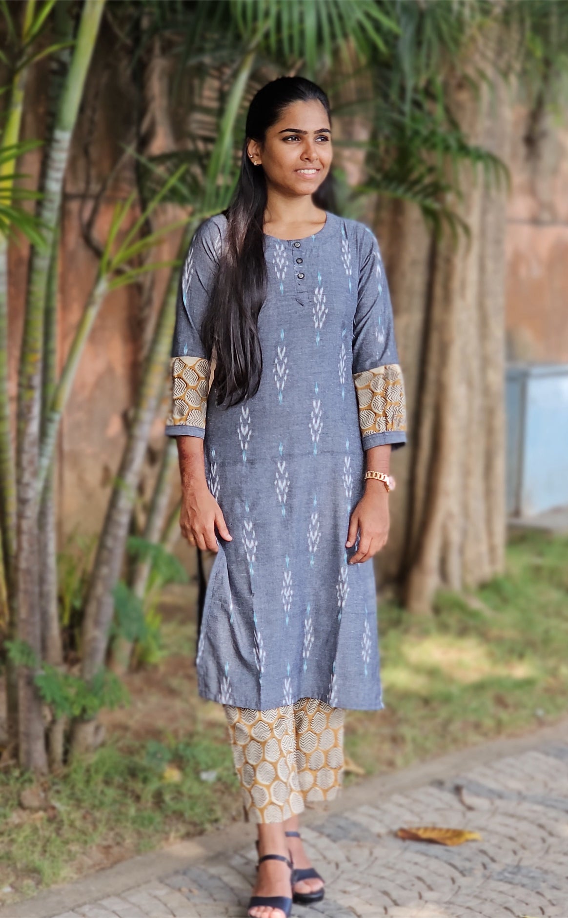 Grey Ikat Coord