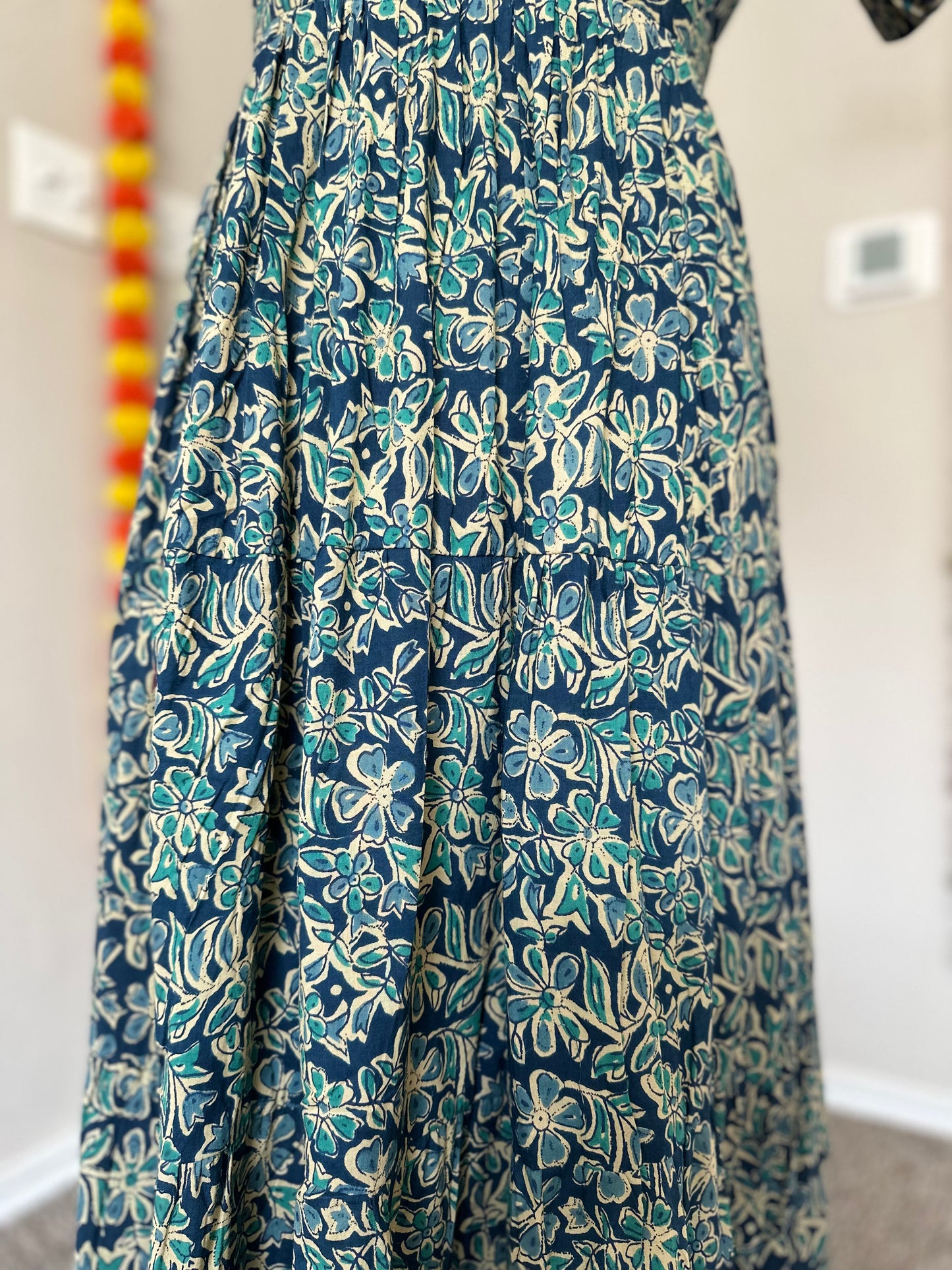 Blue cotton summer Dress