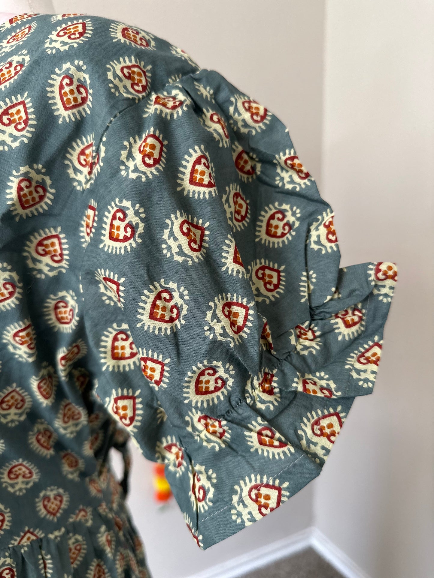 Grey cotton summer dress