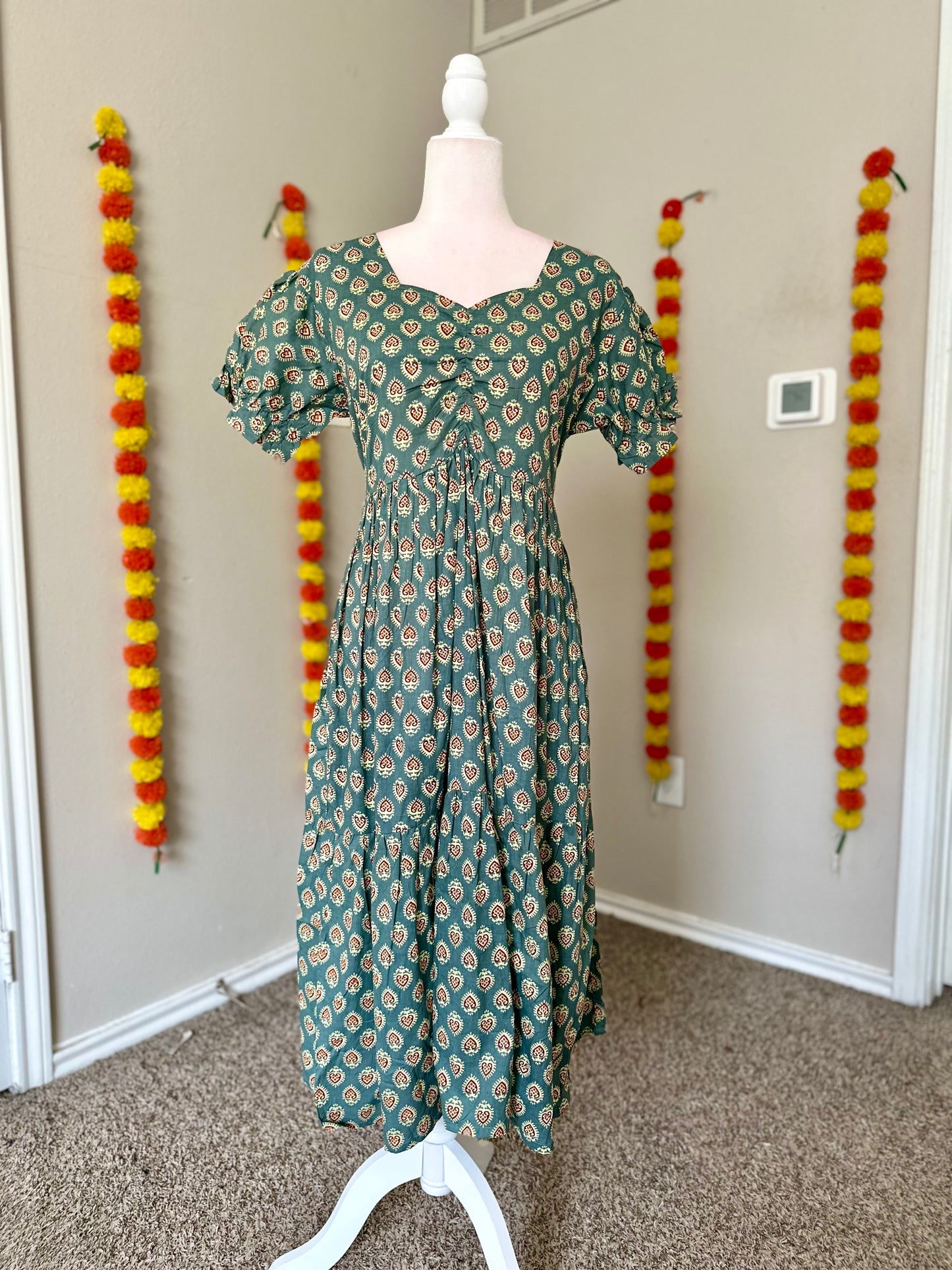 Grey cotton summer dress