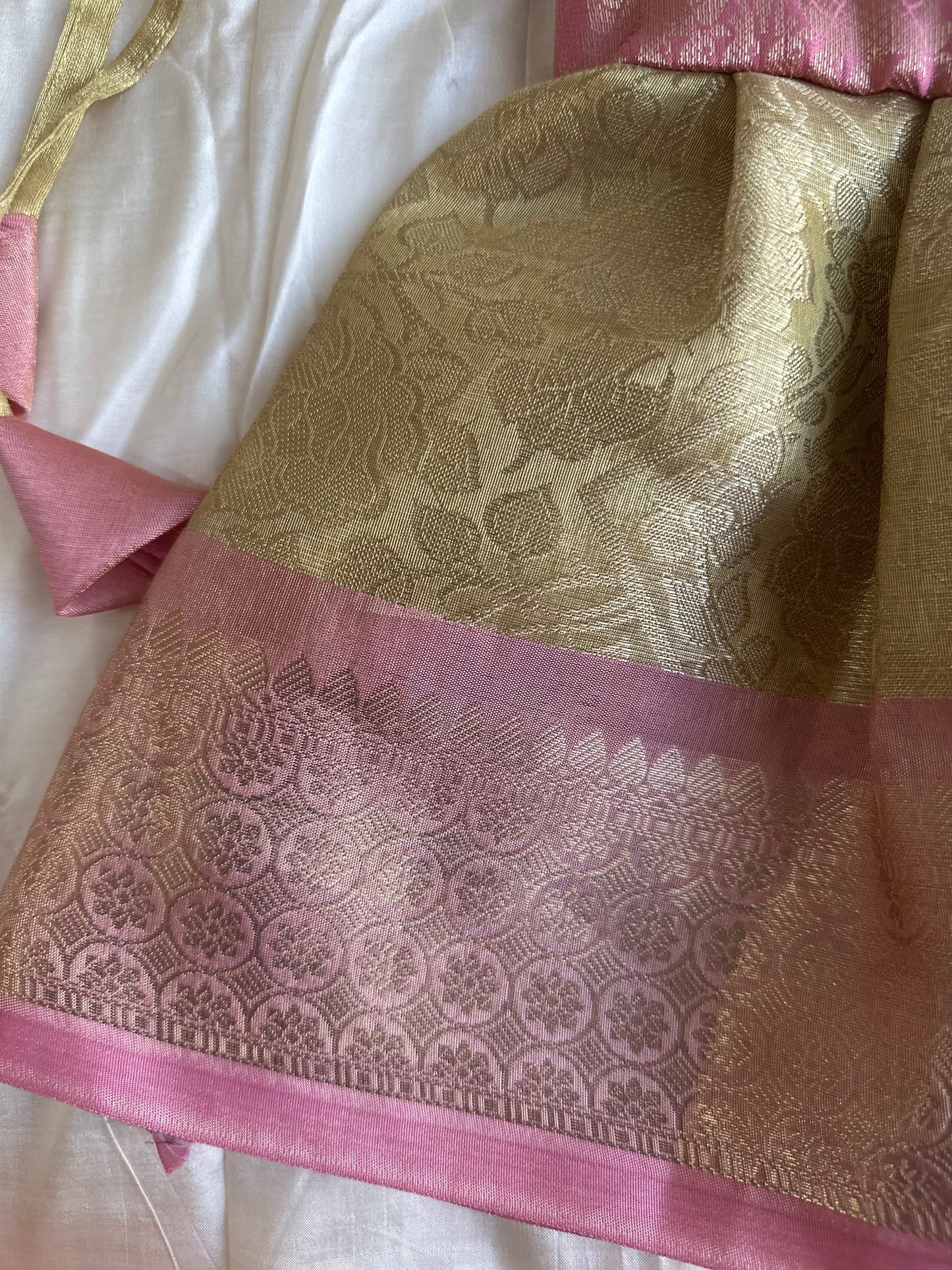 Gold and Peach ethnic Frock