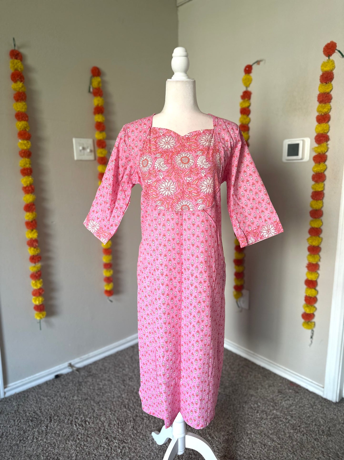 Pink Patchwork Kurti