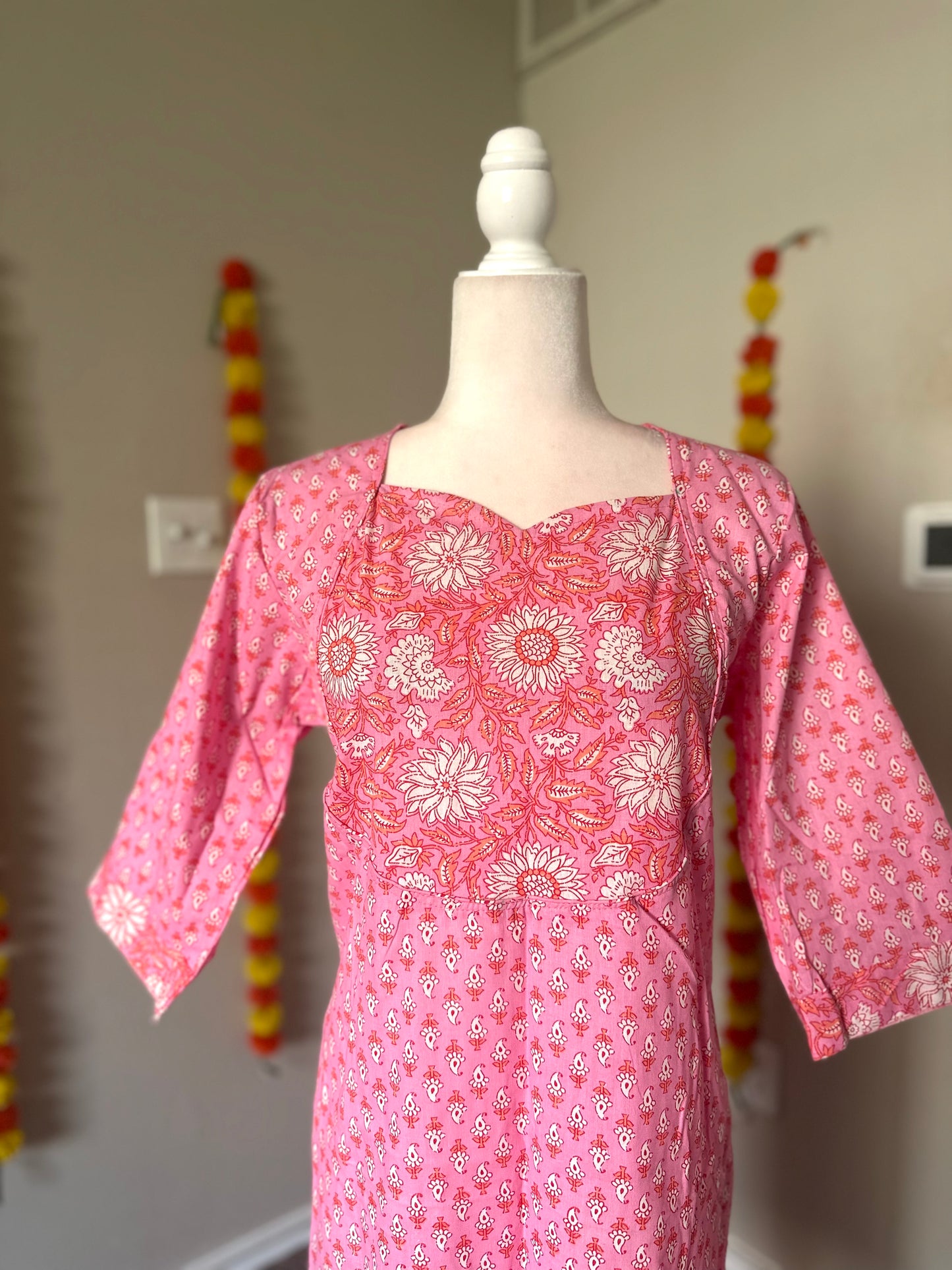 Pink Patchwork Kurti
