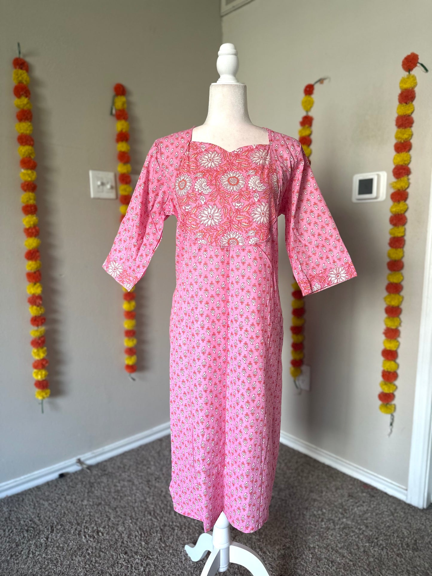 Pink Patchwork Kurti