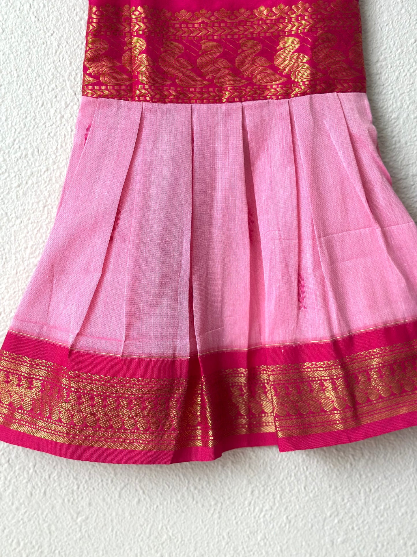 Pink Kalyani cotton infants Frock