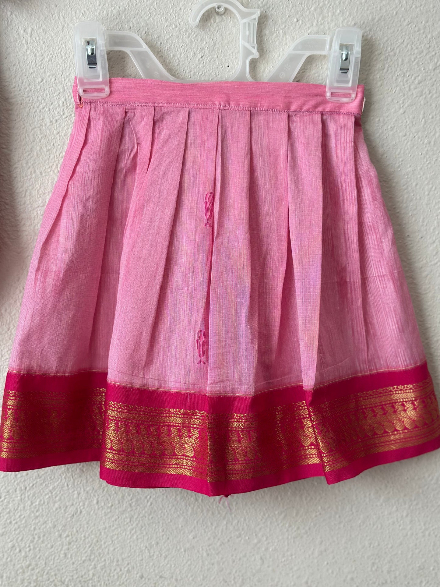 Pink kalyani cotton Infants Ethnic onesie
