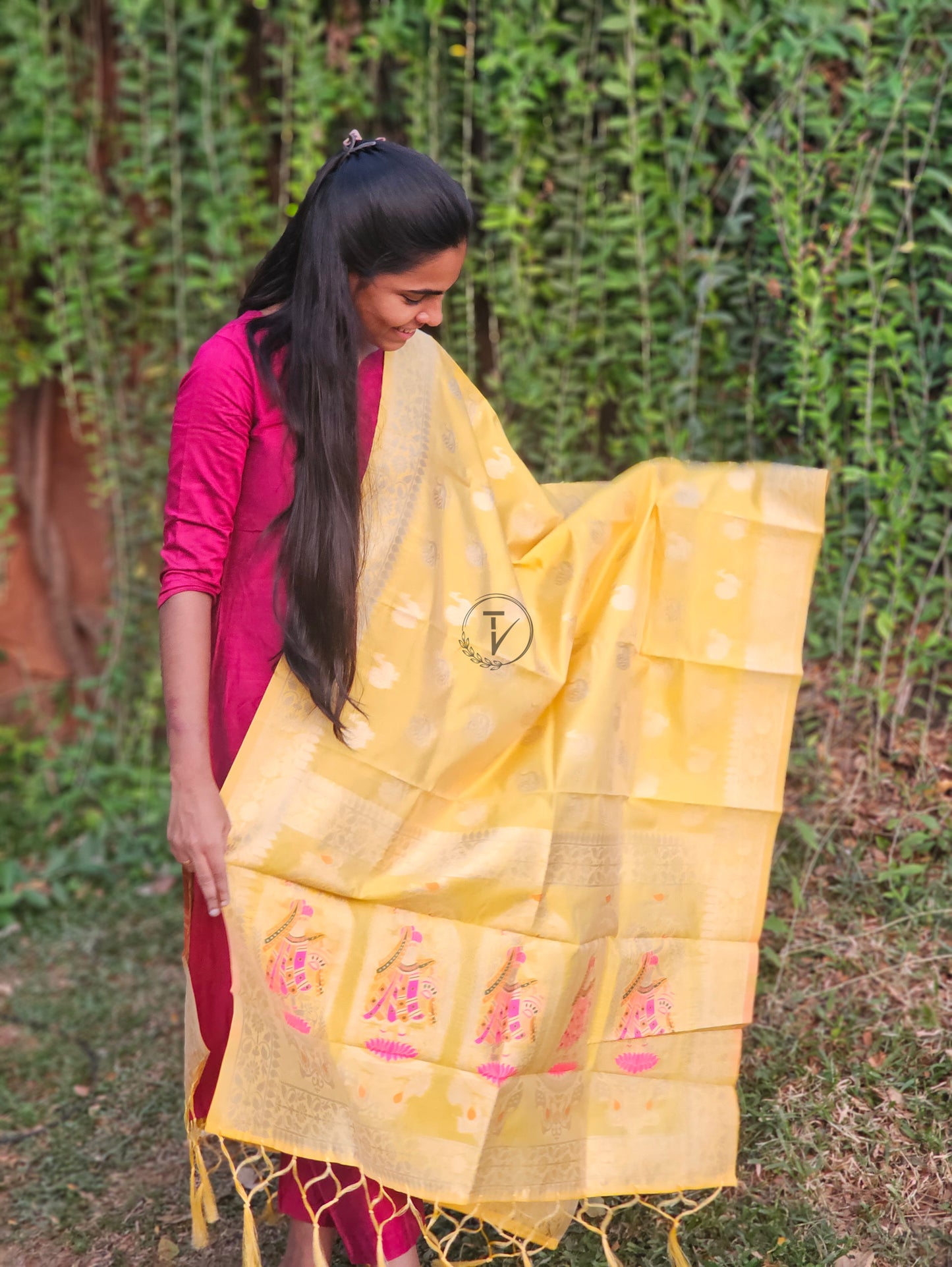 Raw Silk Festive Salwar Set