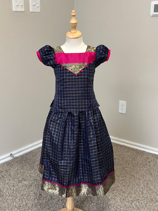 Blue and Pink Skirt and Top
