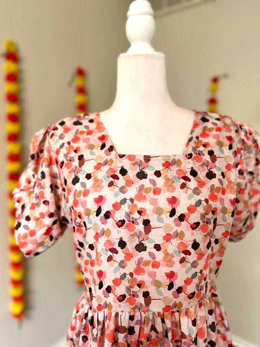 Multicolour cotton summer Dress